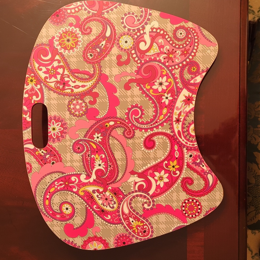 vera Bradley pink paisley lap desk